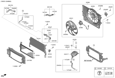 2024 Kia Seltos Motor-Radiator COOLI Diagram for 25386J9200