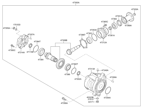 2024 Kia Seltos Transfer Assy Diagram 1