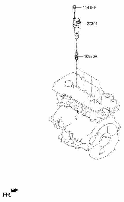 2023 Kia Seltos Spark Plug & Cable Diagram