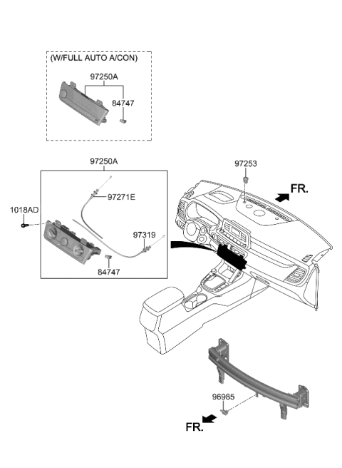 2022 Kia Seltos Heater System-Heater Control Diagram