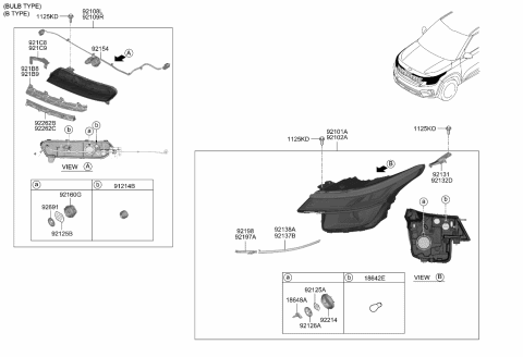 2021 Kia Seltos Head Lamp Diagram 2