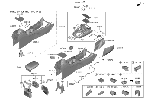 2024 Kia Seltos Air VENTILATOR Assembly Diagram for 97040Q5000