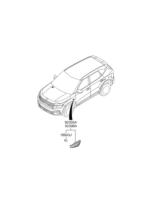 2022 Kia Seltos Body Side Lamp Diagram