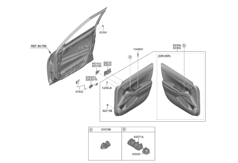 2022 Kia Seltos Panel Assembly-Front Doo Diagram for 82307Q5060EJ8