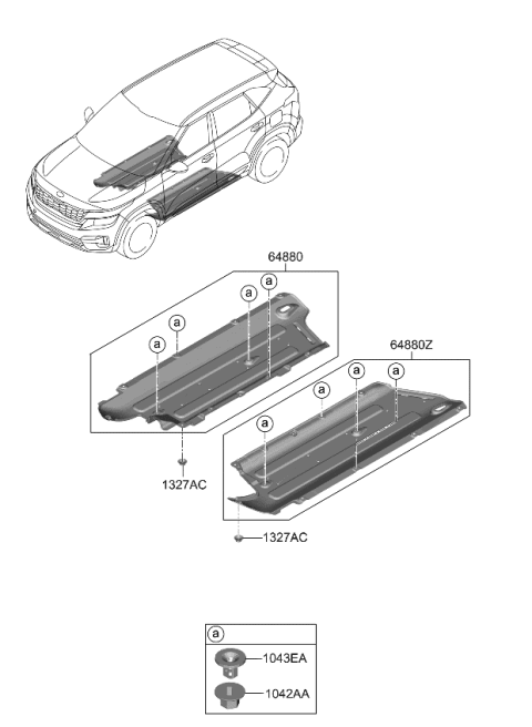 2023 Kia Seltos Isolation Pad & Plug Diagram 2