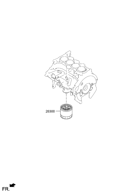 2024 Kia Seltos Front Case & Oil Filter Diagram 2