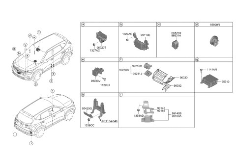 2023 Kia Seltos Bracket,LH Diagram for 99145Q5000