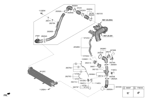 2023 Kia Seltos Valve & Bracket-Sole Diagram for 394202B800