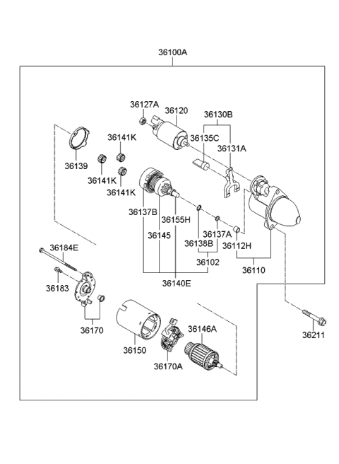 2011 Kia Forte Starter Diagram 1