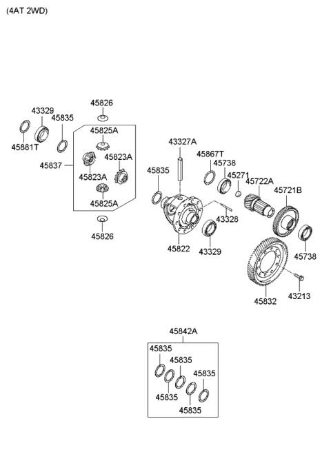 2011 Kia Forte Koup Transaxle Gear-Auto Diagram 5