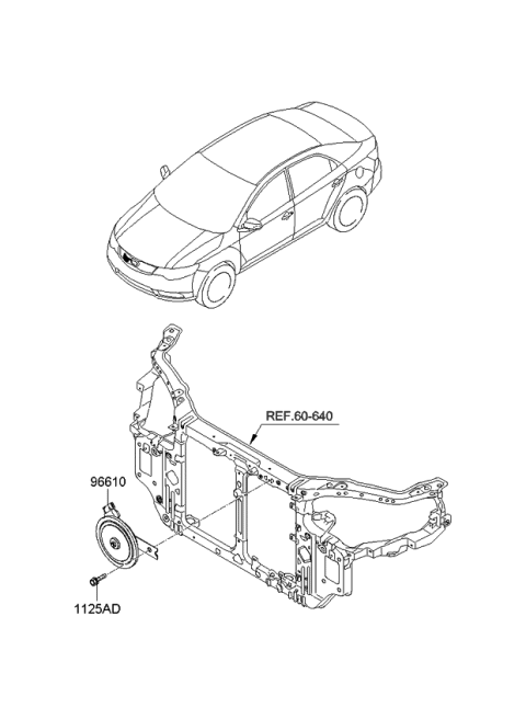 2009 Kia Forte Koup Horn Diagram