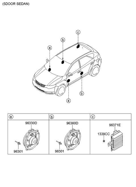 2013 Kia Forte Koup Speaker Diagram 2