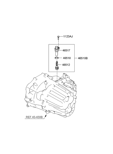 2010 Kia Forte Koup Speedometer Driven Gear-Manual Diagram 3