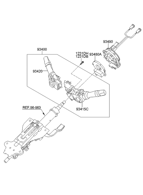 2012 Kia Forte Multifunction Switch Diagram