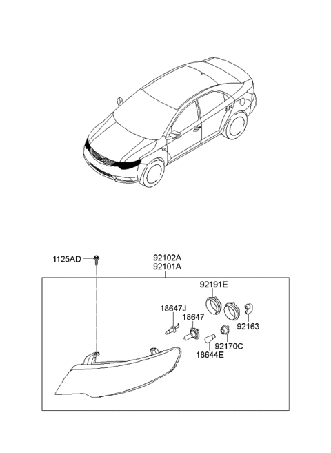 2009 Kia Forte Koup Head Lamp Diagram