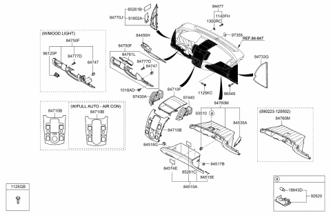 2010 Kia Forte Crash Pad Lower Diagram