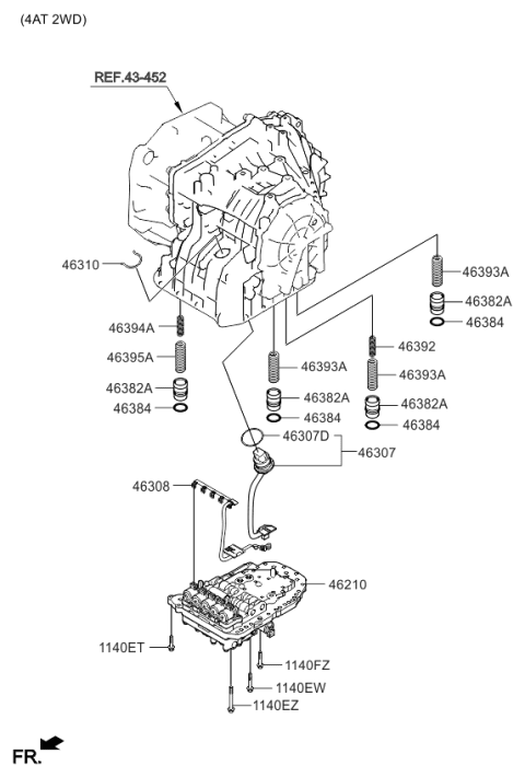 2010 Kia Forte Koup Transmission Valve Body Diagram 4
