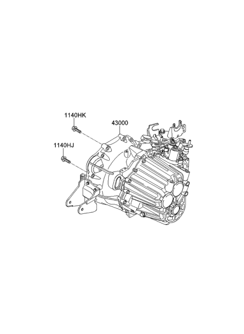 2012 Kia Forte Transaxle Assy-Manual Diagram 3