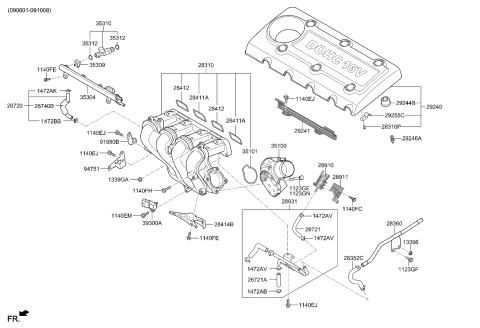 2010 Kia Forte Koup Intake Manifold Diagram 1