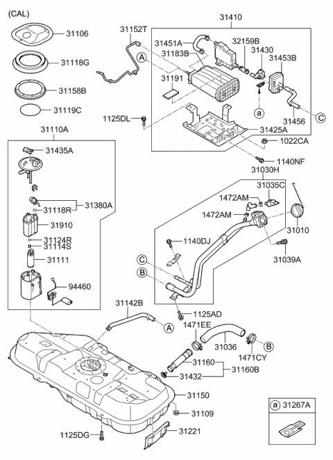 2013 Kia Forte Fuel System Diagram 3