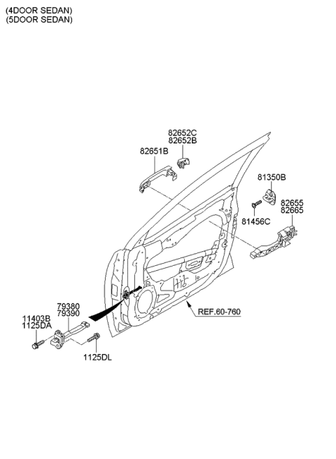 2009 Kia Forte Locking-Front Door Diagram 1