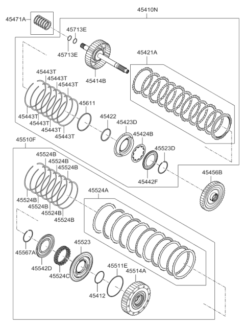 2011 Kia Forte Transaxle Clutch-Auto Diagram 1