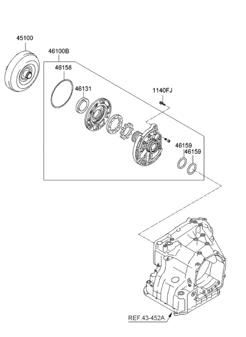 2012 Kia Forte Koup Oil Pump & Torque Converter-Auto Diagram 2