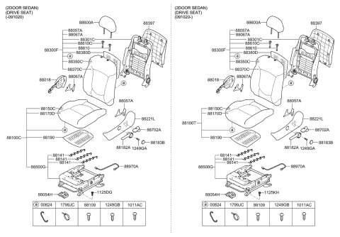 2012 Kia Forte Seat-Front Diagram 3