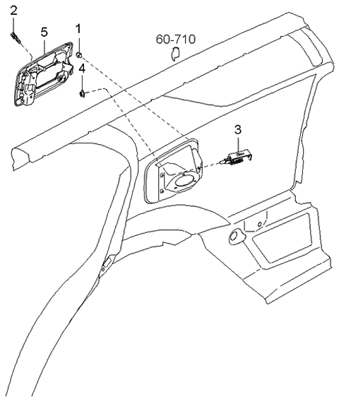 2003 Kia Sorento Bolt-Washer Assembly Diagram for 1129305126B