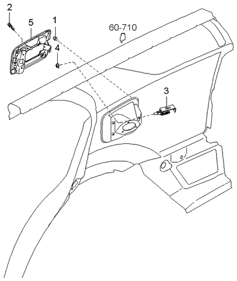 2003 Kia Sorento Bolt-Washer Assembly Diagram for 1129005126B