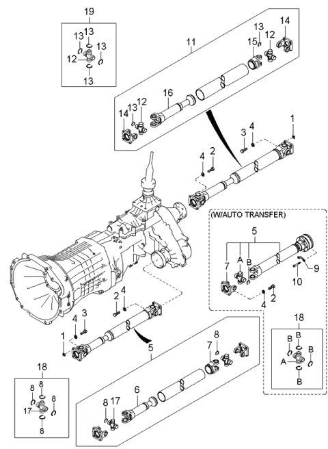 2006 Kia Sorento Propeller Shaft Diagram 4