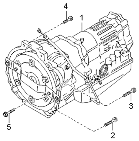 2005 Kia Sorento Auto Transmission Diagram for 450004C150