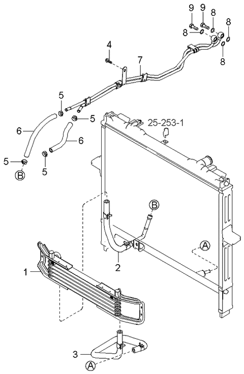 2005 Kia Sorento Oil Cooling Diagram 4