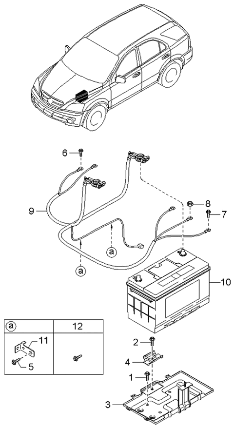 2003 Kia Sorento Bolt Diagram for 1140410207B