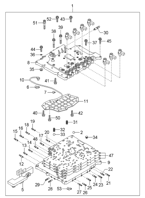 2006 Kia Sorento Old Body Style Transaxle Gear-Auto Diagram 6