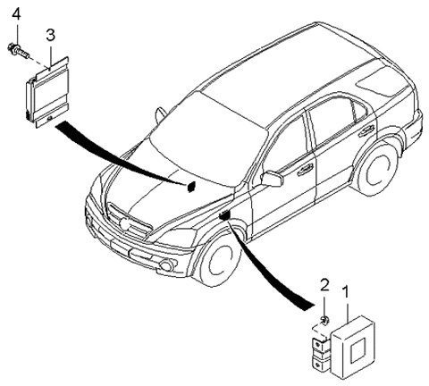 2003 Kia Sorento Transmission Control Unit Diagram