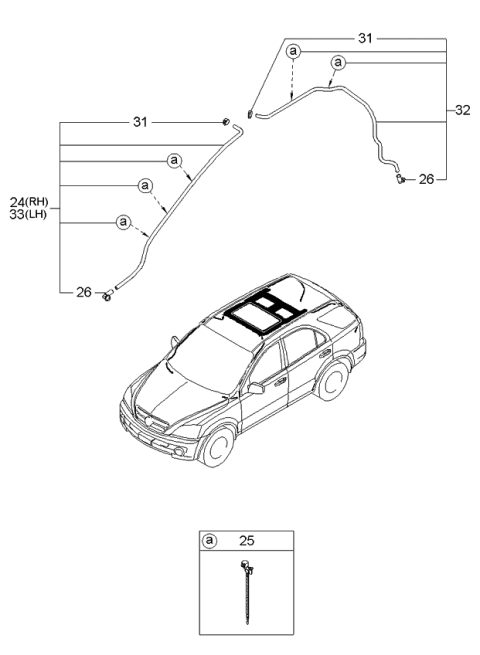 2004 Kia Sorento Sunroof Diagram 2