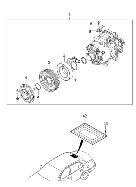 2006 Kia Amanti Coil-Field Diagram for 976413F400