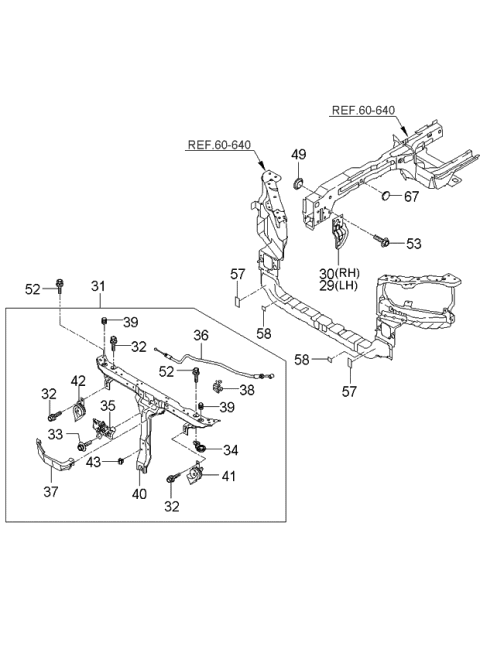 2006 Kia Amanti Isolation Pad Diagram 1