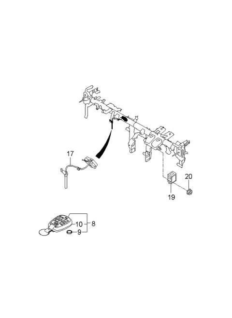 2006 Kia Amanti Relay & Module Diagram 2