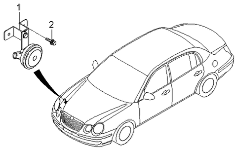 2006 Kia Amanti Horn Diagram