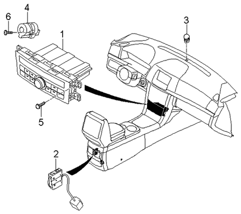 2006 Kia Amanti Heater System-Heater Control Diagram