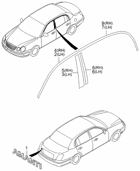 2006 Kia Amanti Emblem Diagram