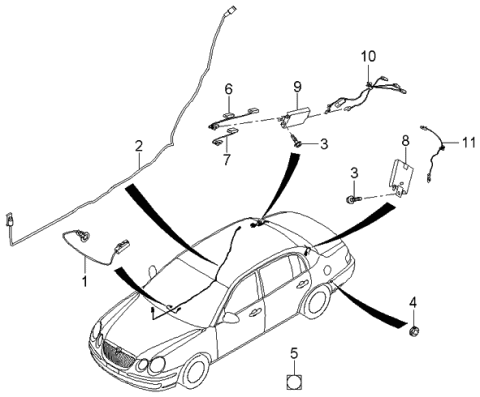 2006 Kia Amanti Antenna Diagram