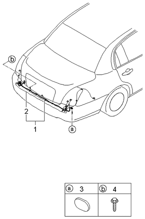 2006 Kia Amanti New Body Style (Produced Before OCT.2006) Trunk Lid Wiring Diagram