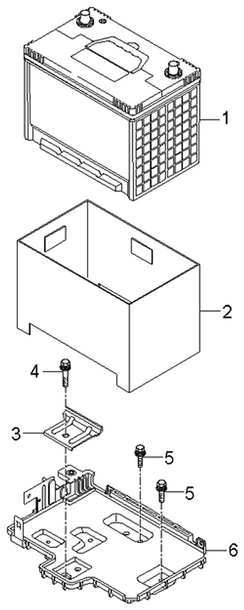 2006 Kia Amanti Battery & Cable Diagram