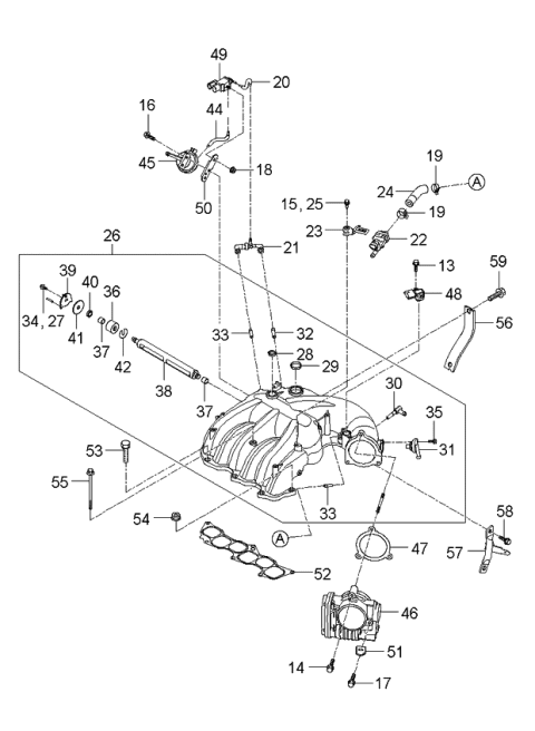 2006 Kia Amanti Screw & Washer Assembly Diagram for 1229105147K