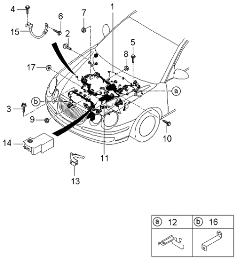 2006 Kia Amanti Nut-Flange Diagram for 1338506006B