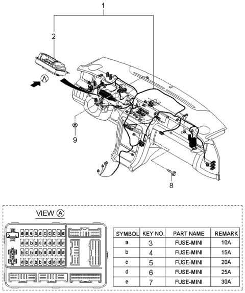 2006 Kia Amanti Main Wiring Diagram