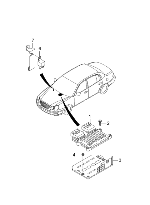 2006 Kia Amanti Electronic Control Diagram 2